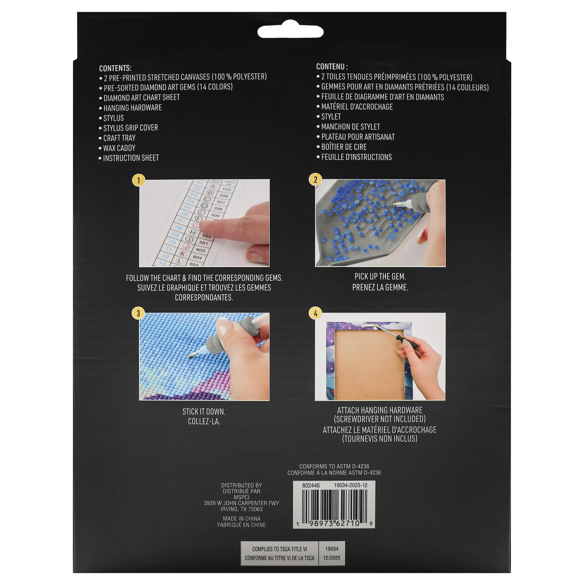 8" x 10" Snake & Monkey Diamond Art Kit by Make Market®